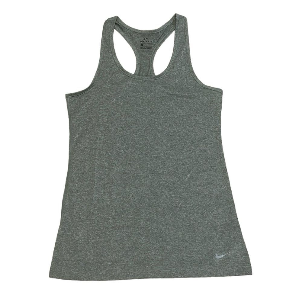 Nike Graphic Performance Dri Fit Tank Top Gray Large - Picture 1 of 9